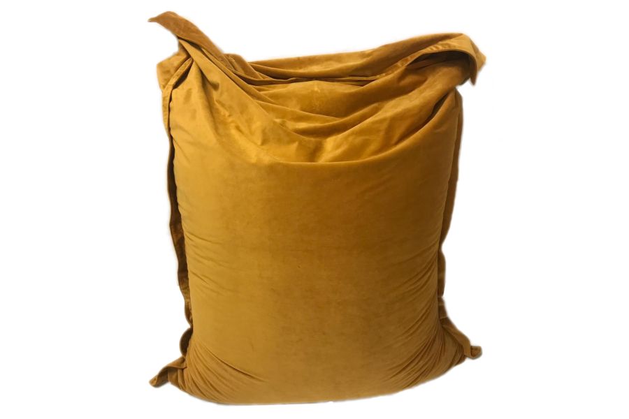 Zitzak royal velvet ocre geel