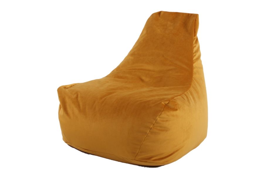 Losse hoes voor Kinderstoel royal velvet ocre geel